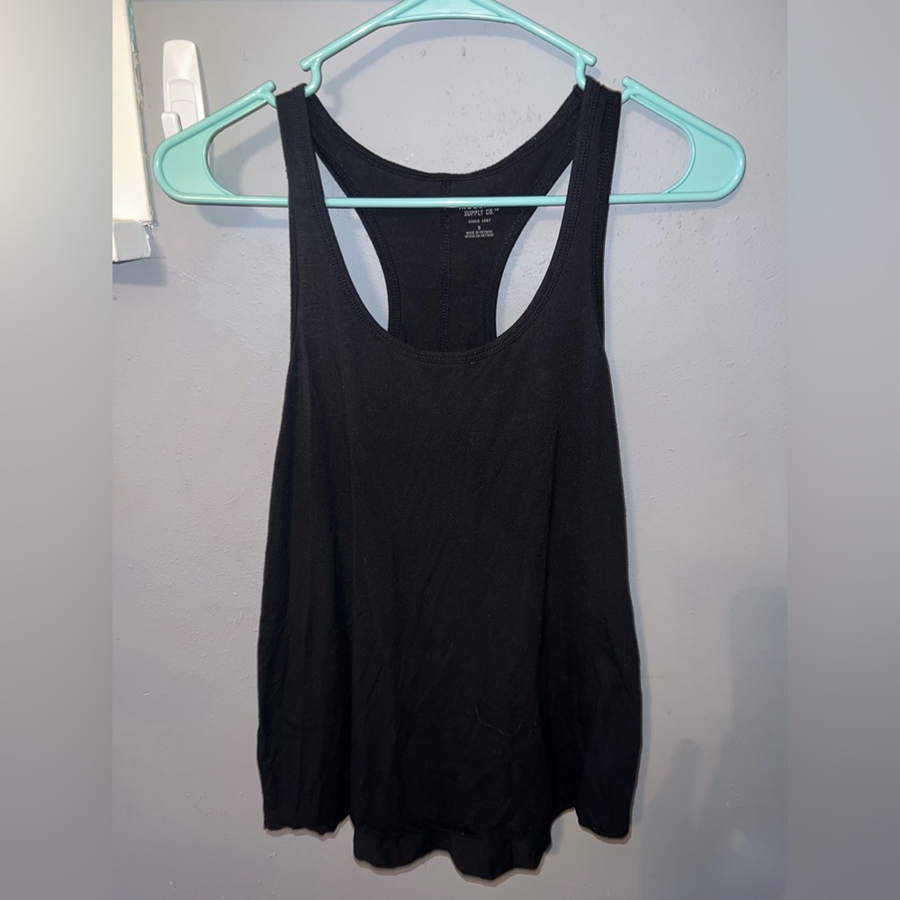 Black Racerback Tank Top